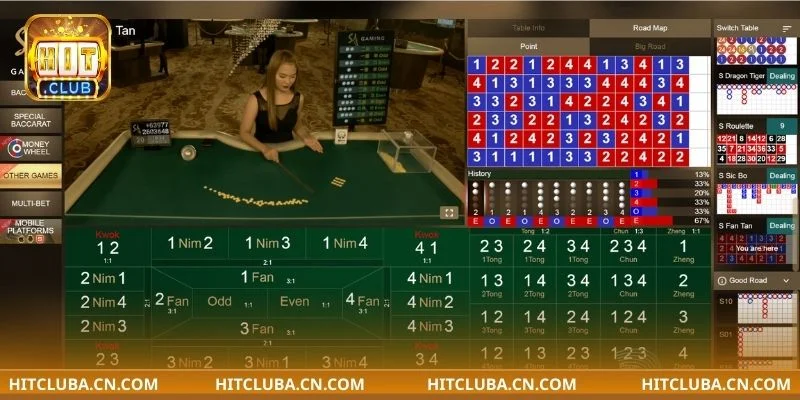 Cách chơi Fantan HITCLUB cần nắm rõ các thể thức cược.