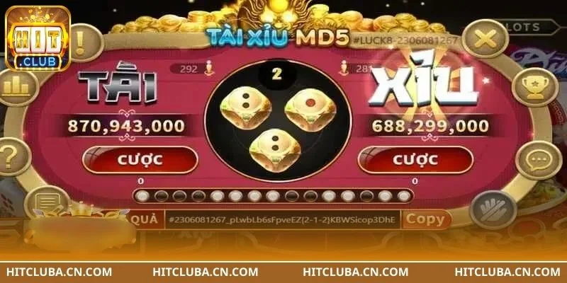 Làm chủ bộ môn tài xỉu MD5 HITCLUB siêu dễ qua hướng dẫn.