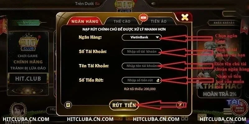 Rút tiền tại cổng cược cho bạn kiếm tiền thả ga.
